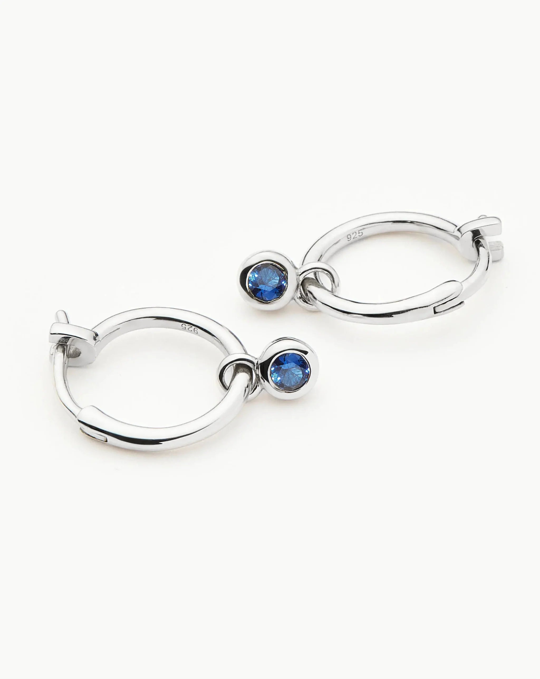 Tennis Charm Mini Hoop Earrings