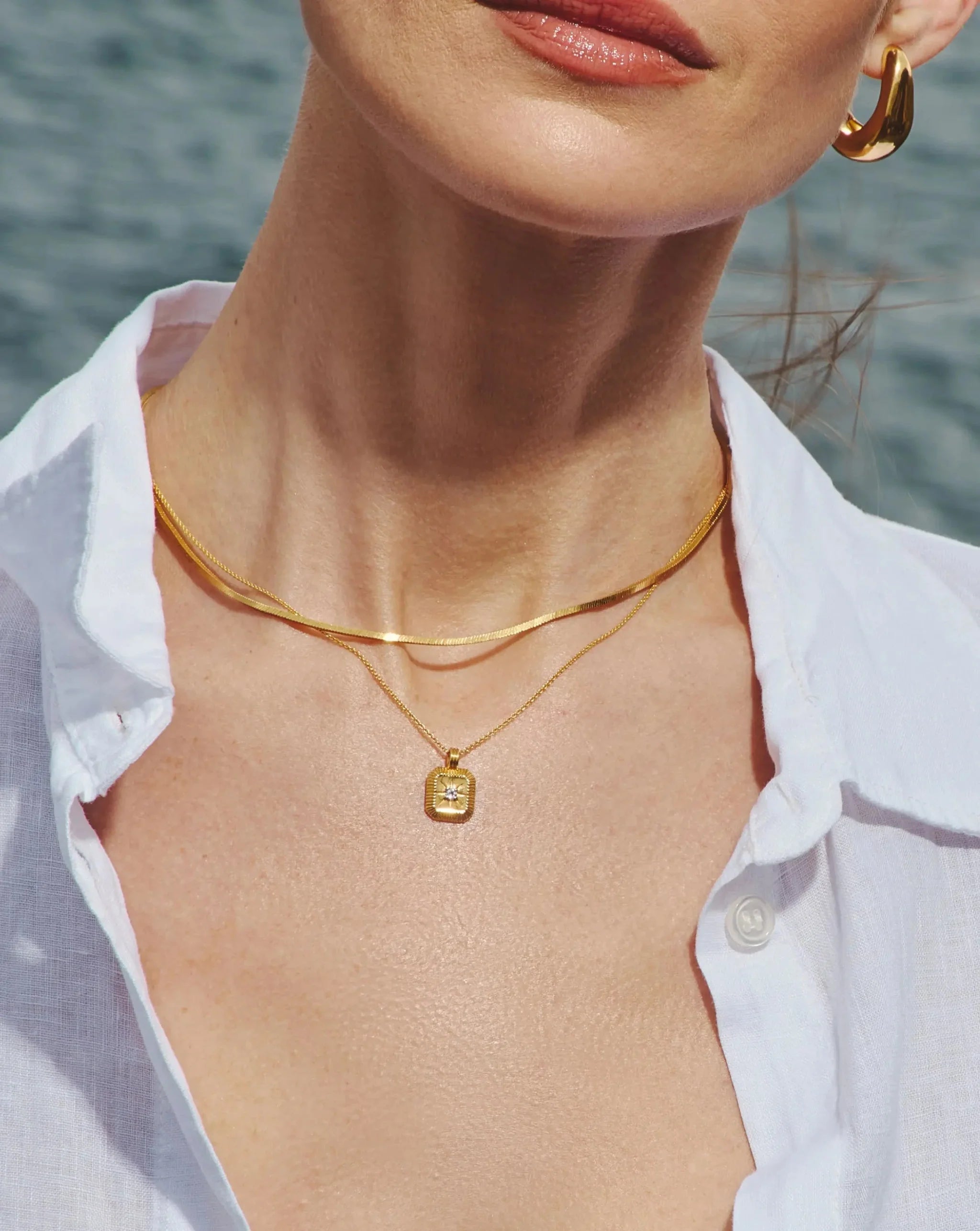 April Birthstone Pendant Necklace