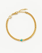 December Birthstone Chain Bracelet
