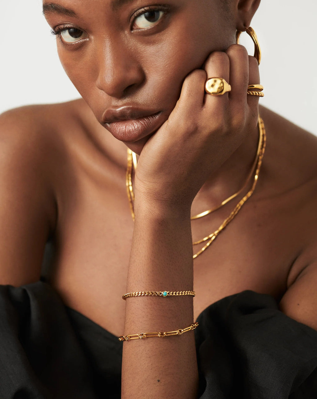 December Birthstone Chain Bracelet