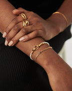 February Birthstone Chain Bracelet