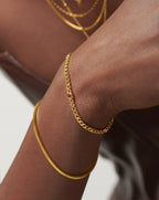 January Birthstone Chain Bracelet