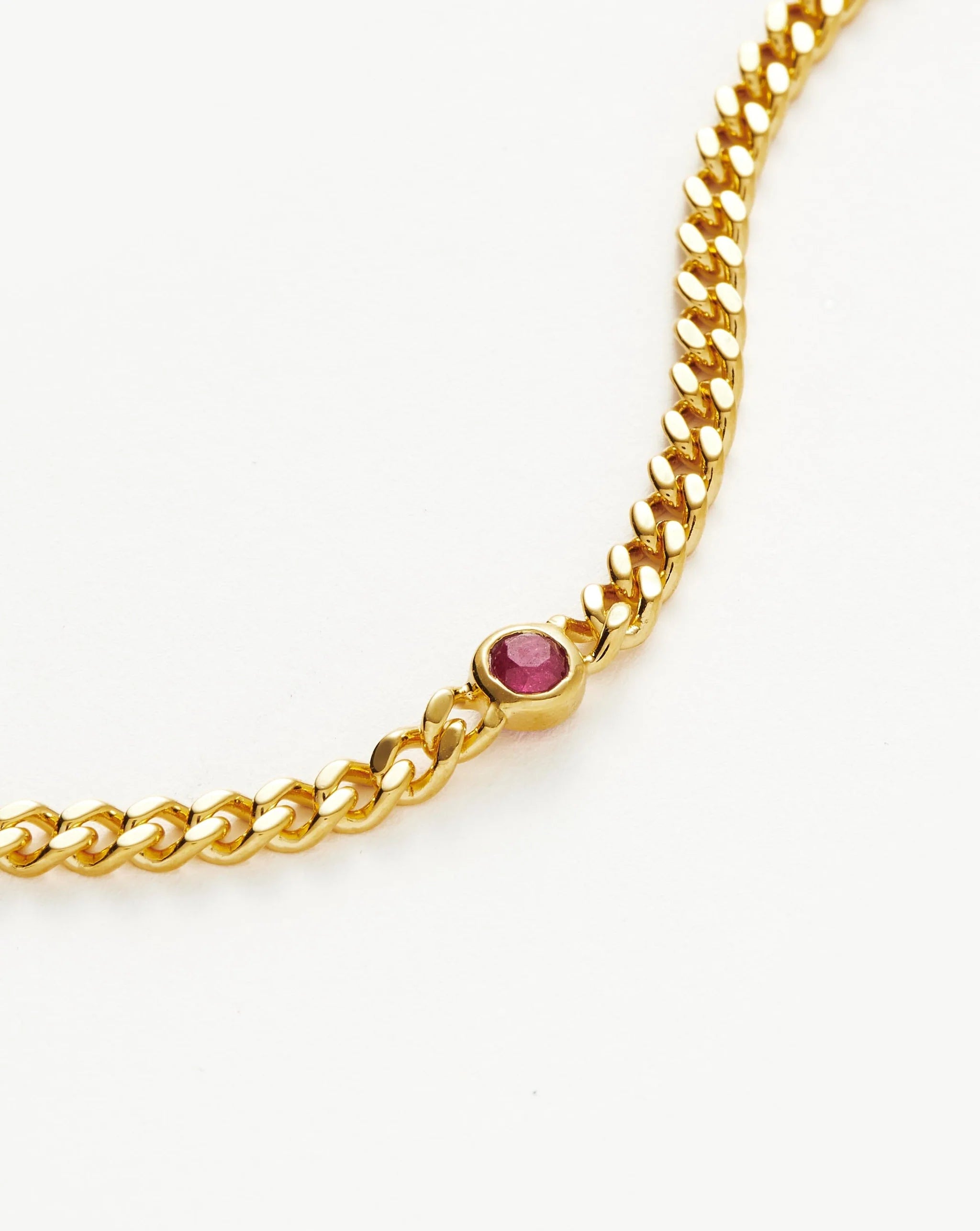 July Birthstone Chain Bracelet