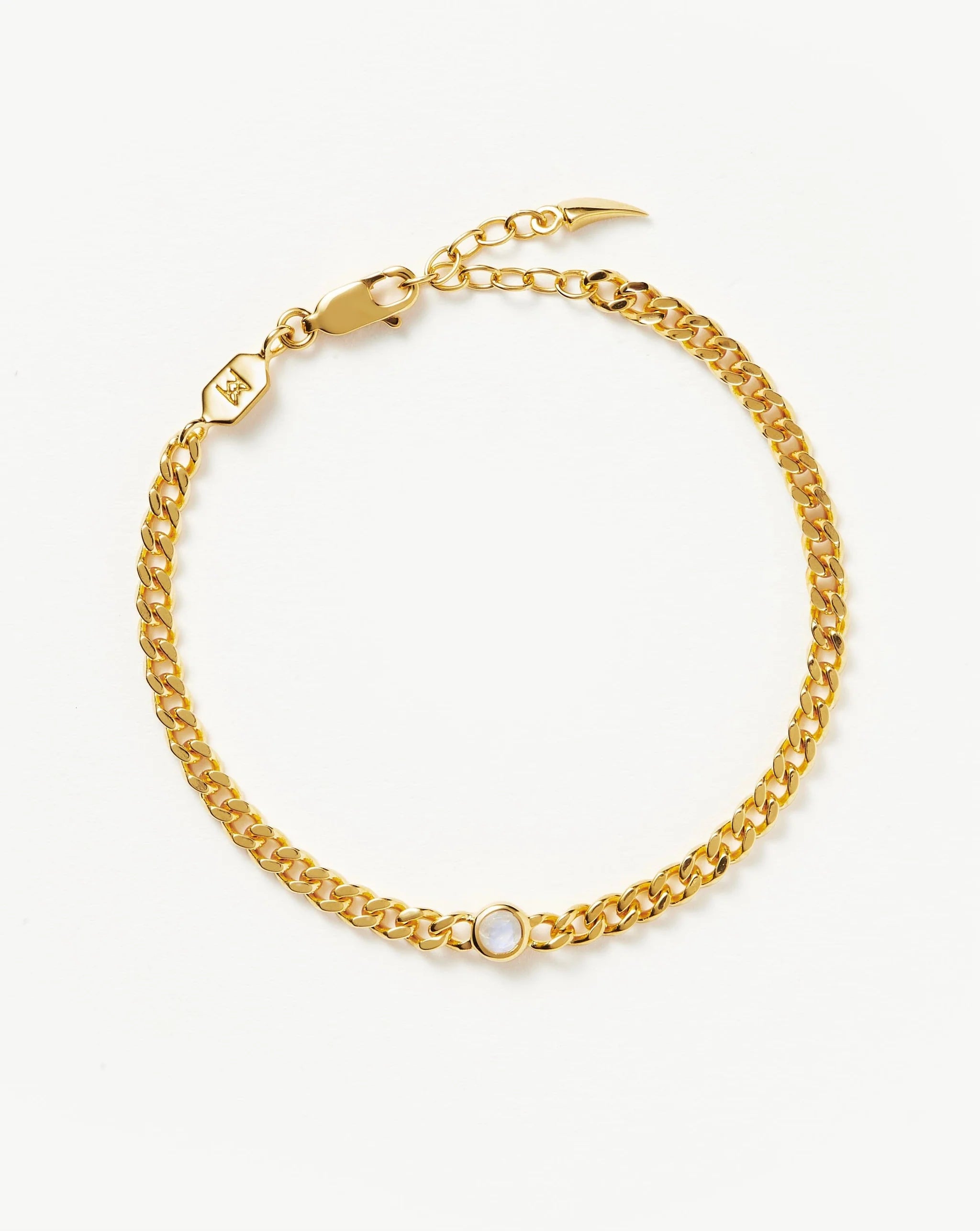 June Birthstone Chain Bracelet