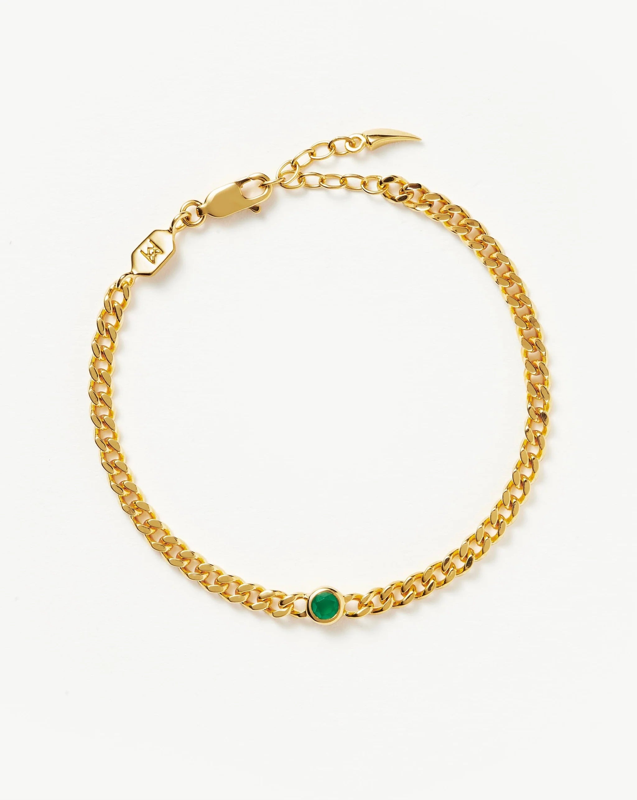 May Birthstone Chain Bracelet