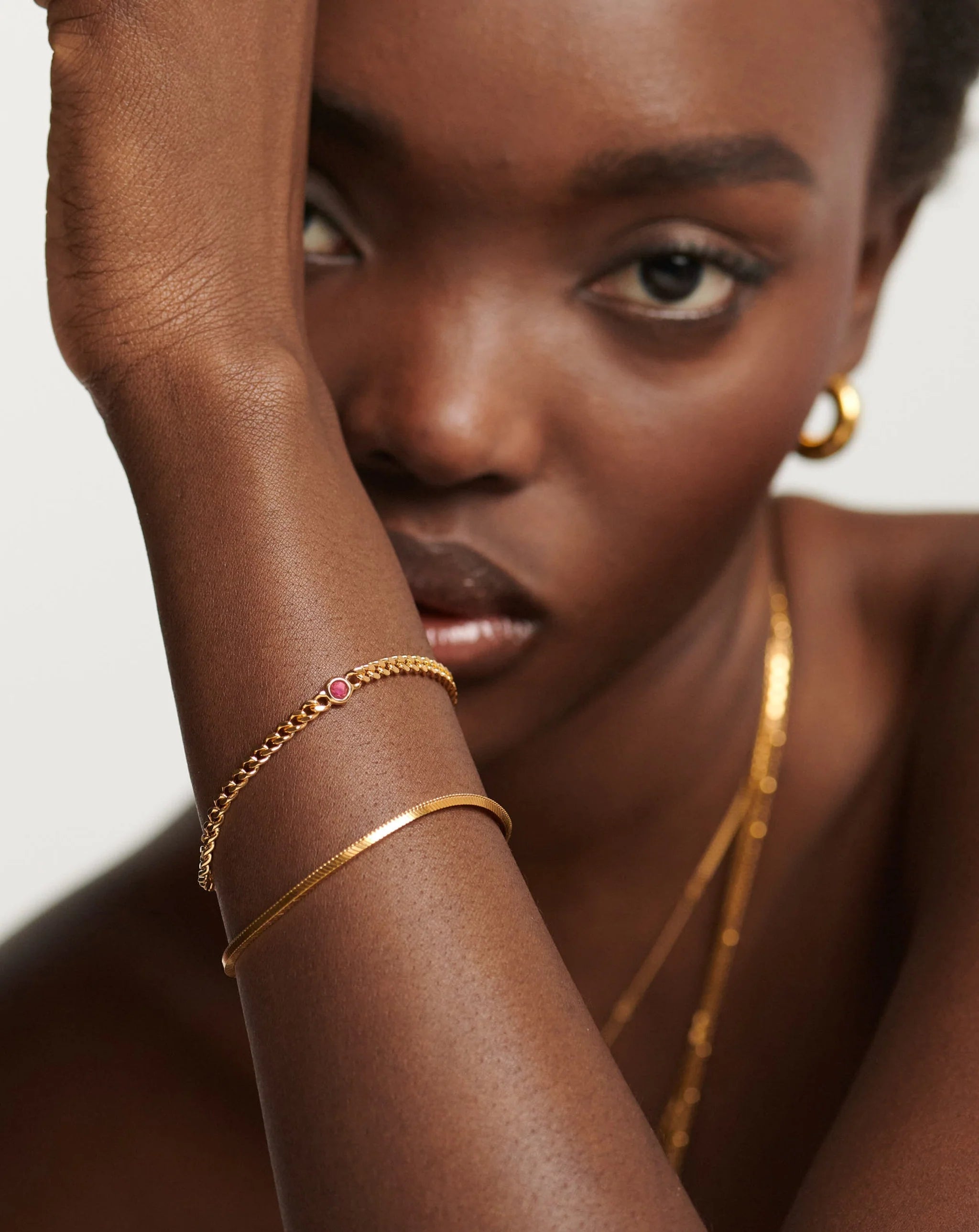 October Birthstone Chain Bracelet