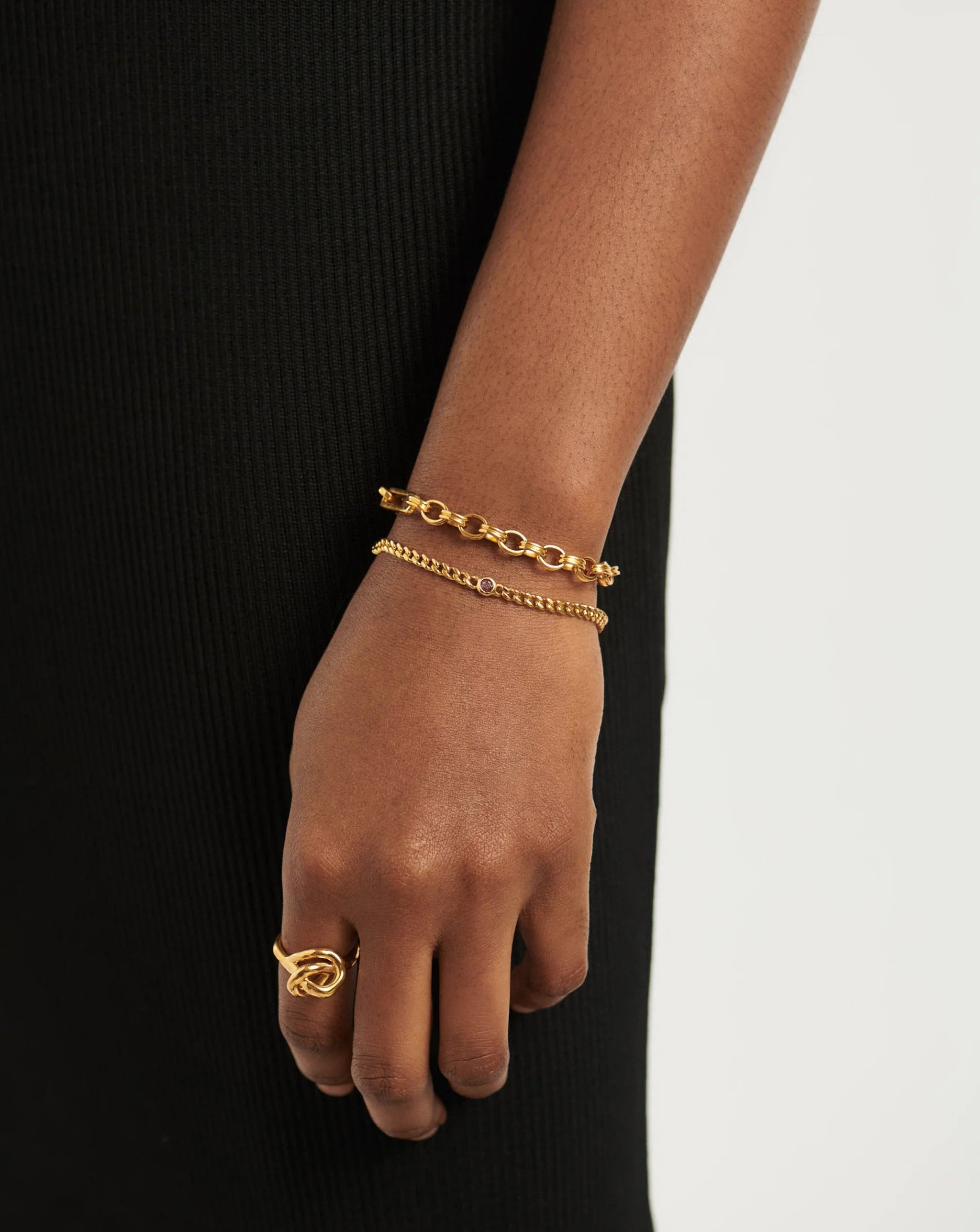 October Birthstone Chain Bracelet
