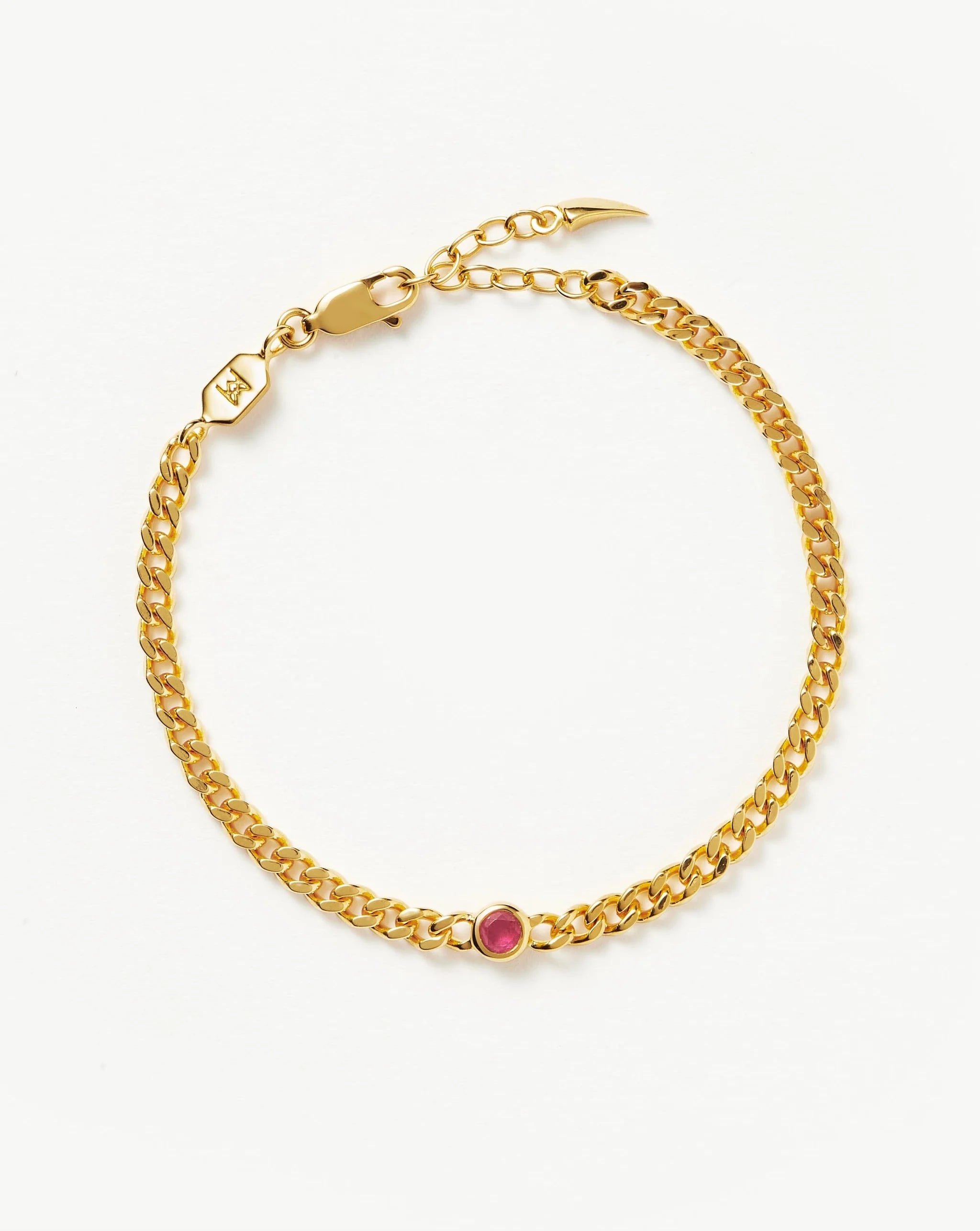 October Birthstone Chain Bracelet