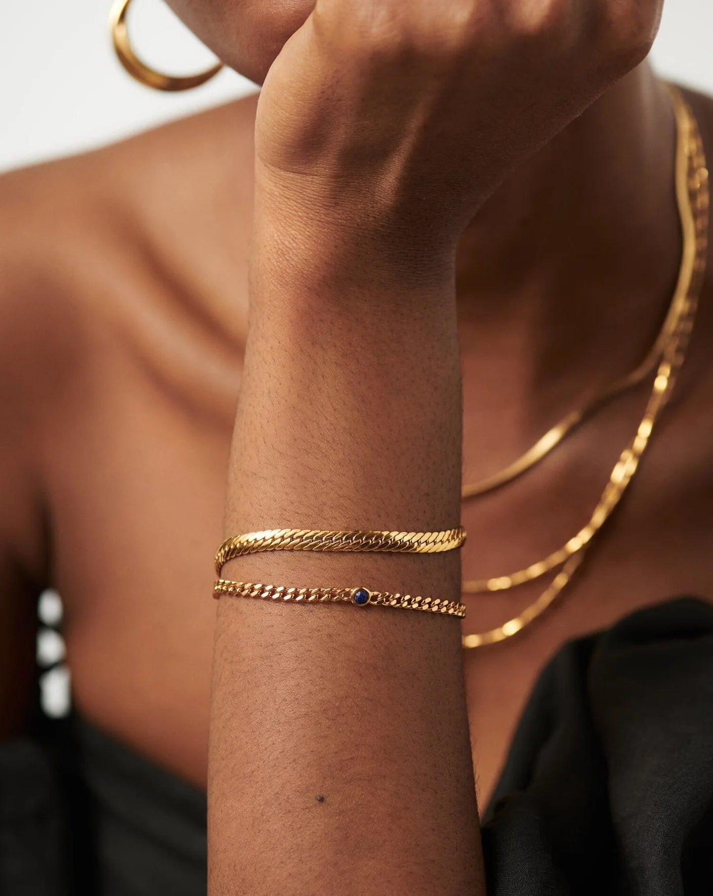 September Birthstone Chain Bracelet