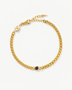 September Birthstone Chain Bracelet