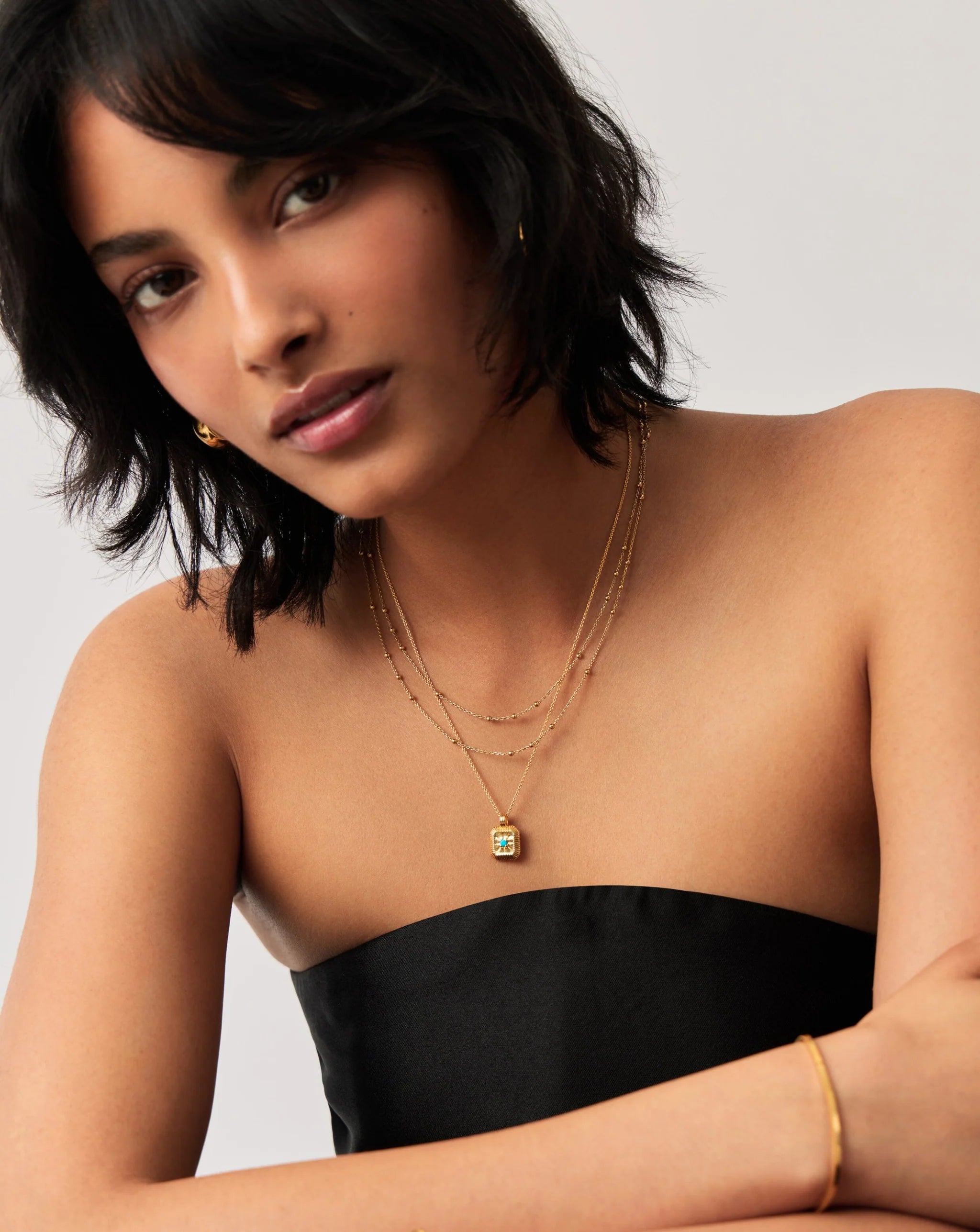 December Birthstone Pendant Necklace