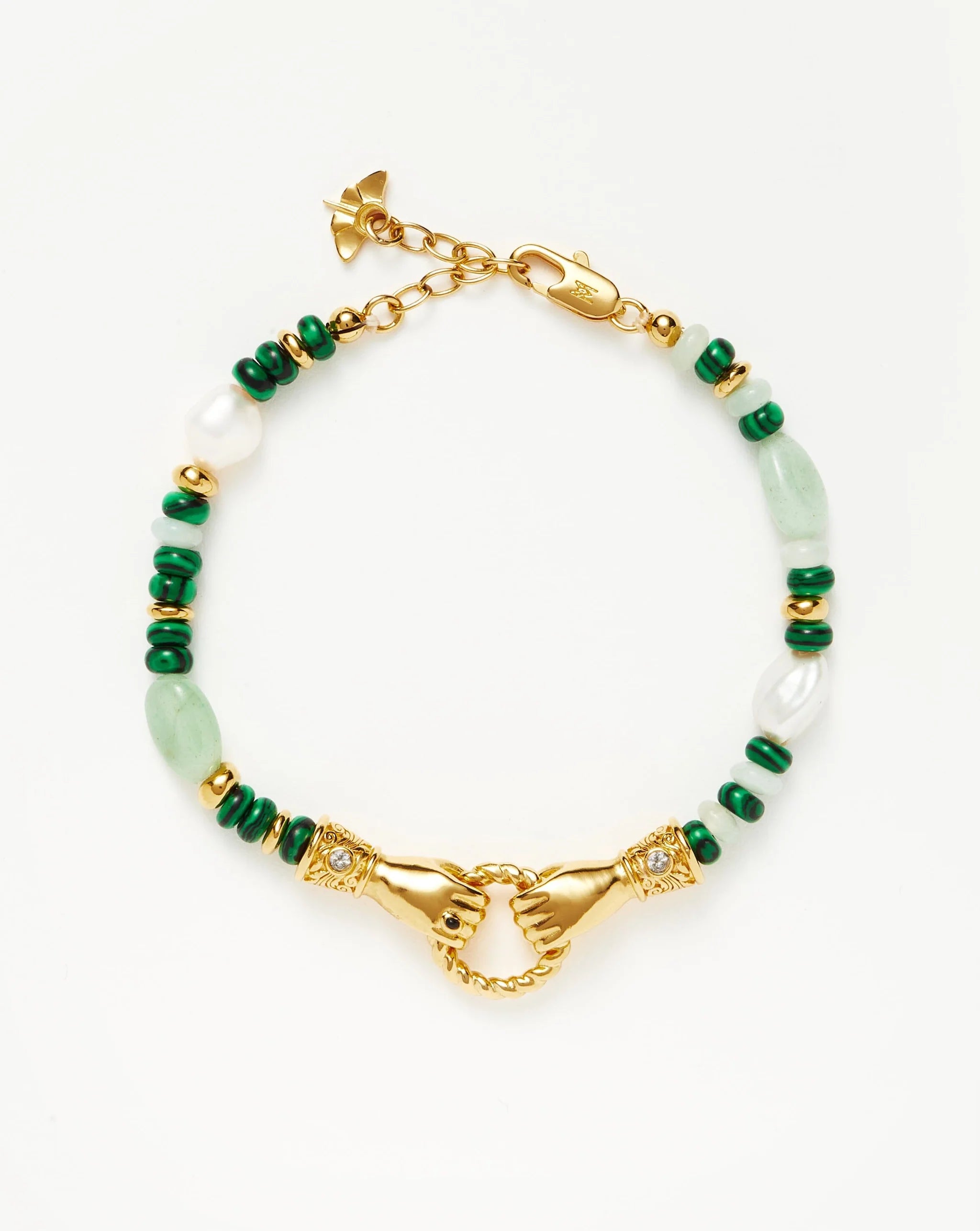 Harris Reed In Good Hands Beaded Gemstone Bracelet
