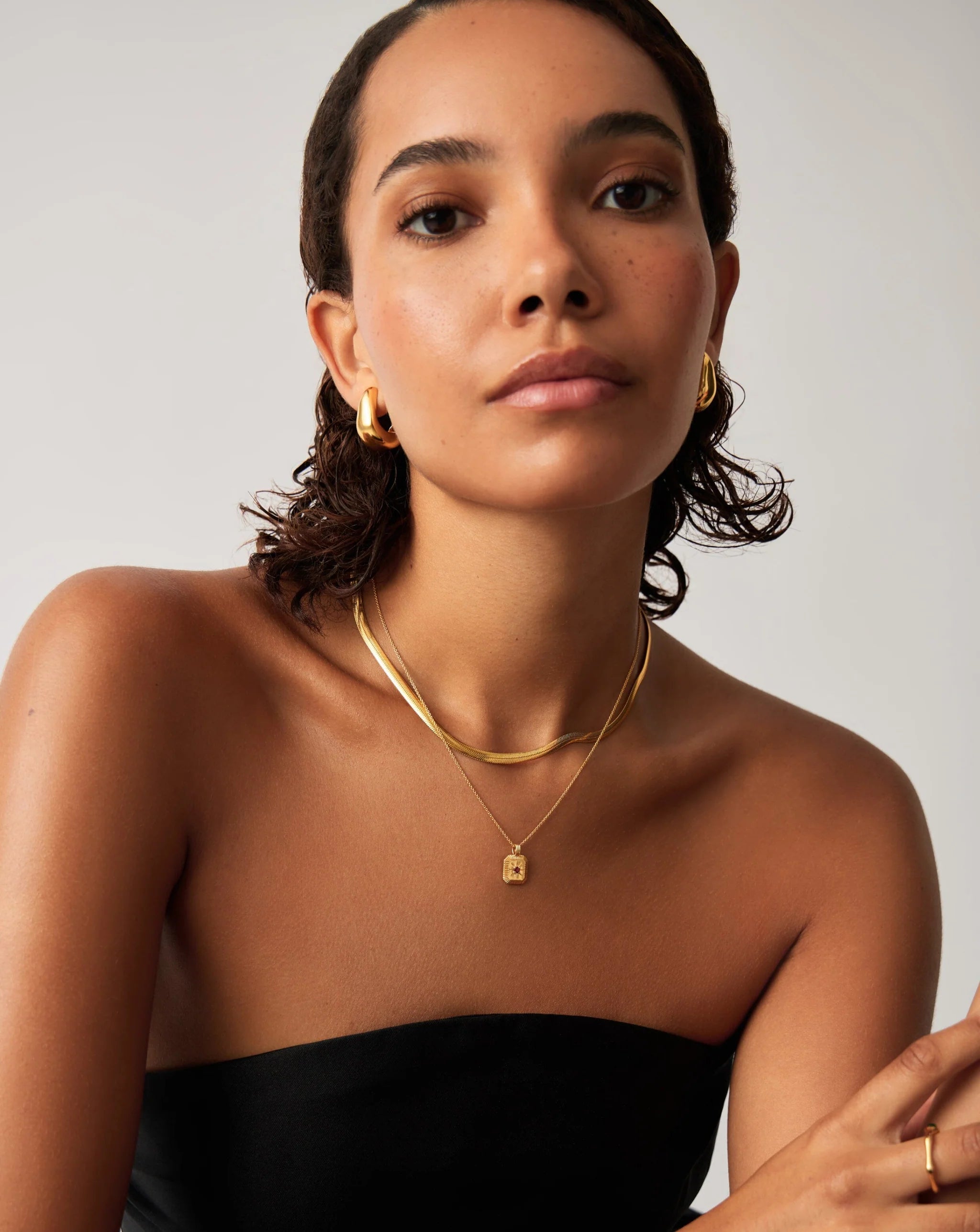 January Birthstone Pendant Necklace