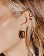Lucy Williams Chunky Medium Entwine Hoop Earrings