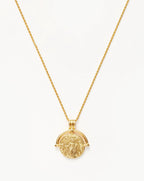 Lucy Williams Medium Engravable Roman Arc Coin Necklace