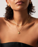 March Birthstone Pendant Necklace