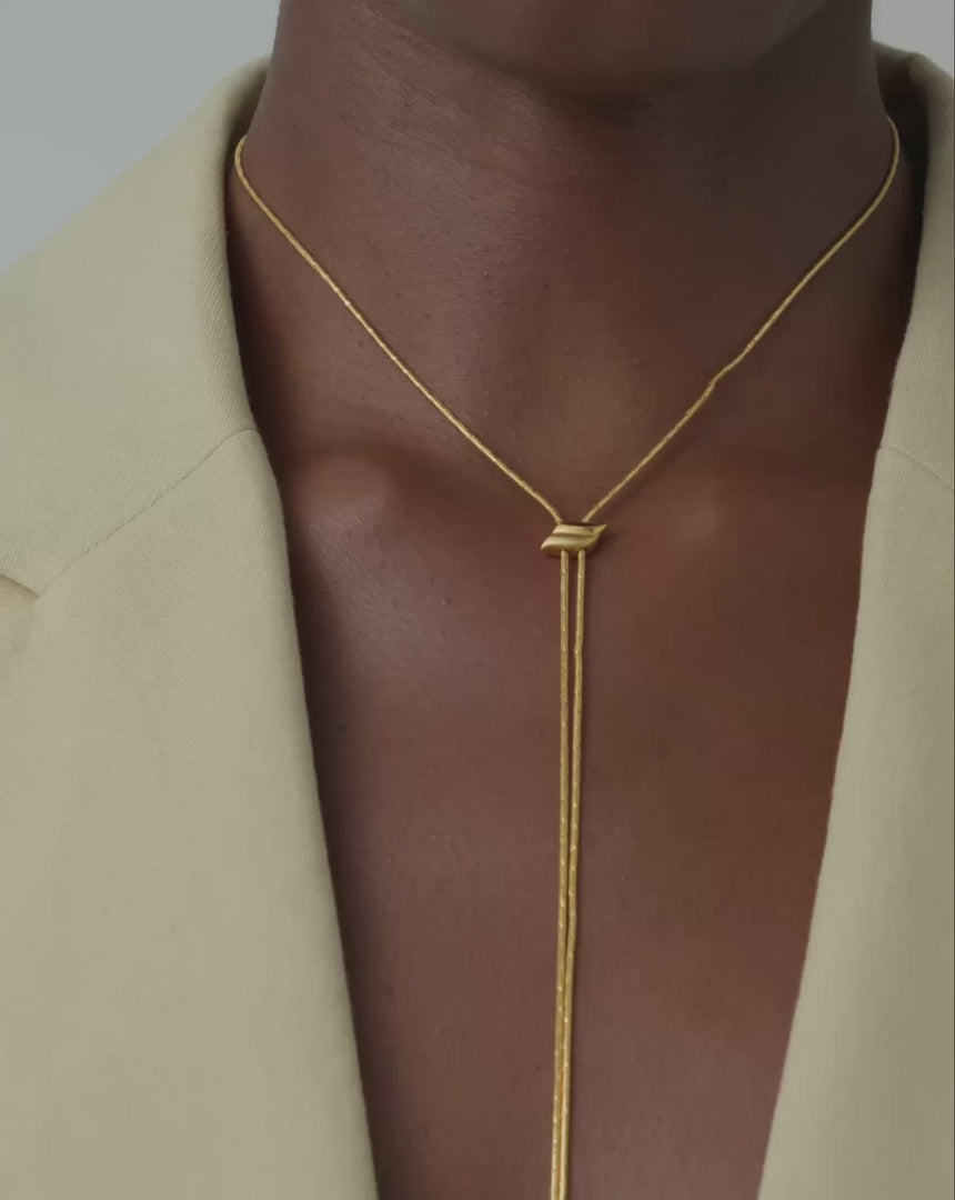 Savi Slider Lariat Chain Necklace