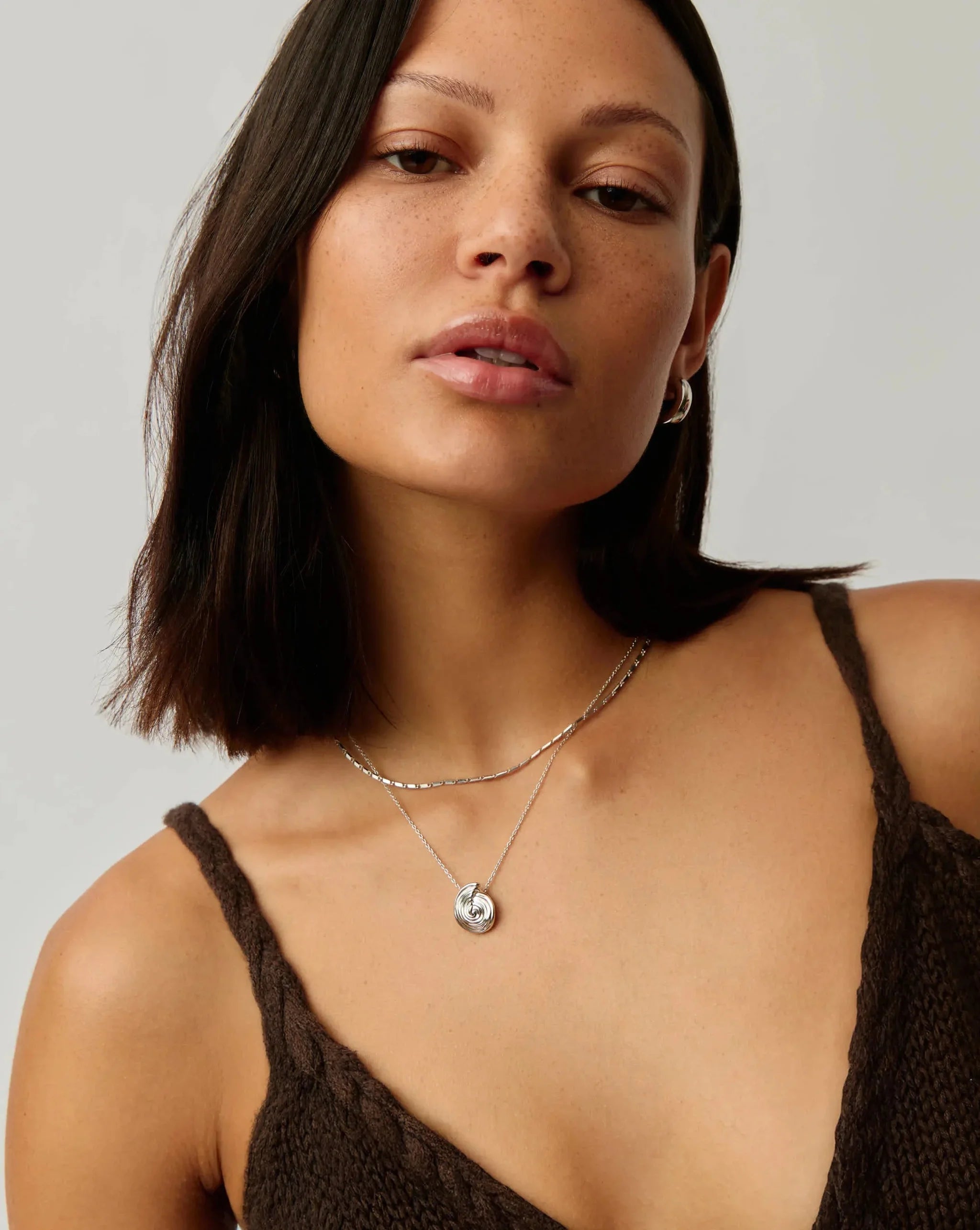Spiral Mini Pendant Necklace
