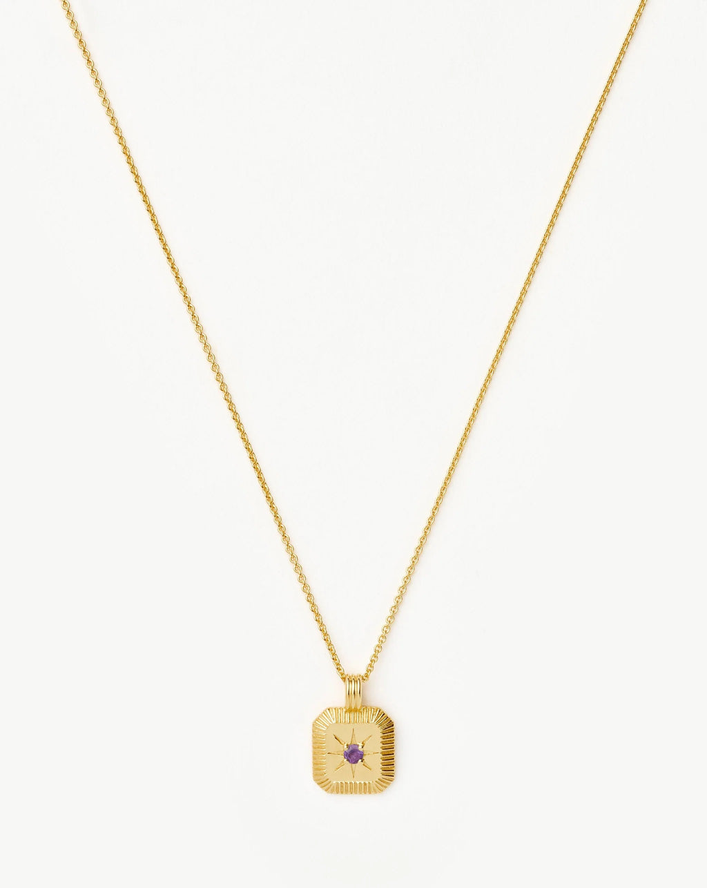 February Birthstone Pendant Necklace