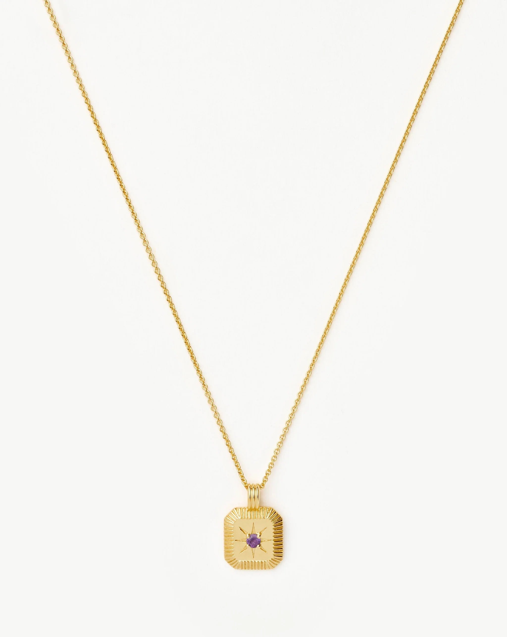 February Birthstone Pendant Necklace