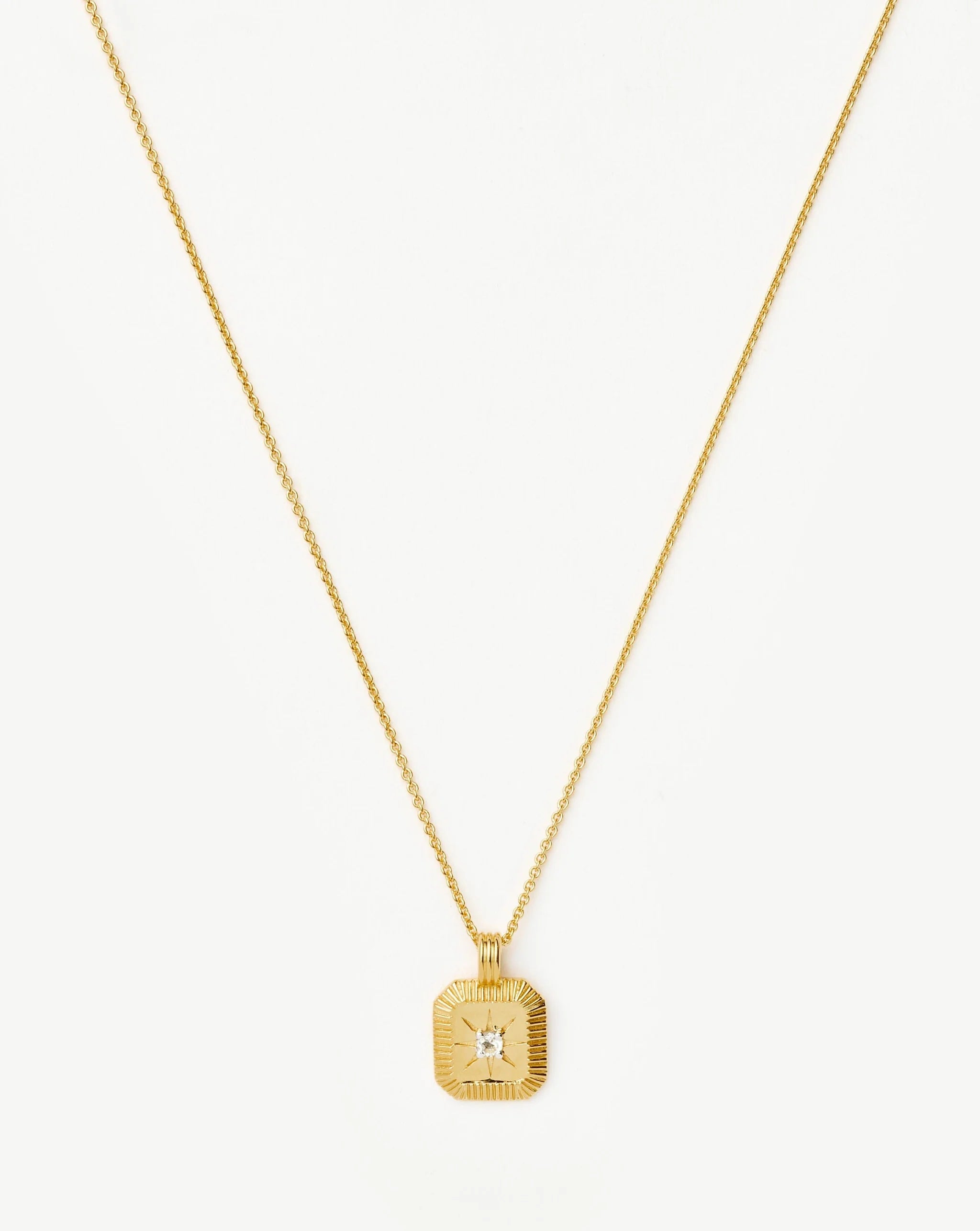 April Birthstone Pendant Necklace