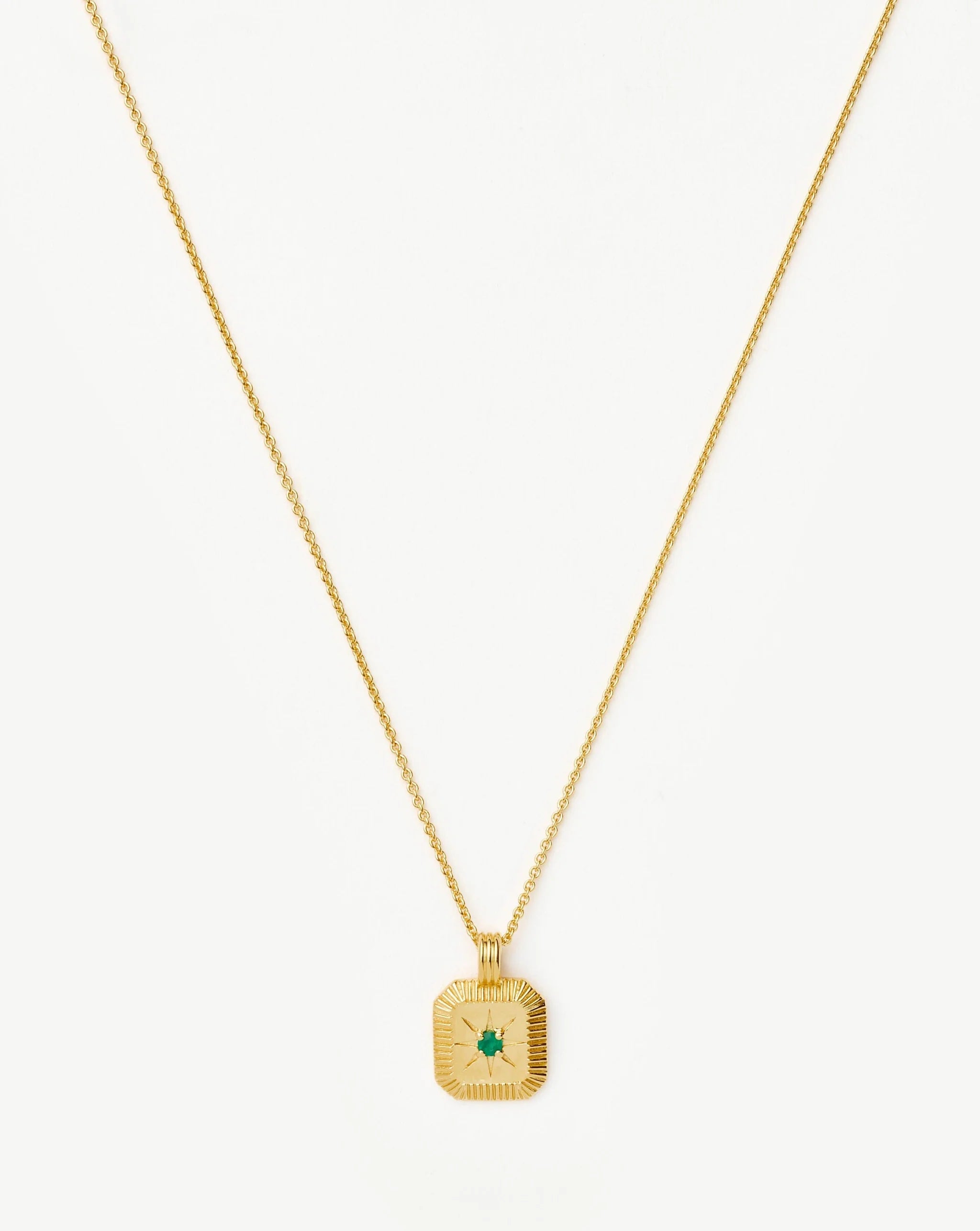 May Birthstone Pendant Necklace