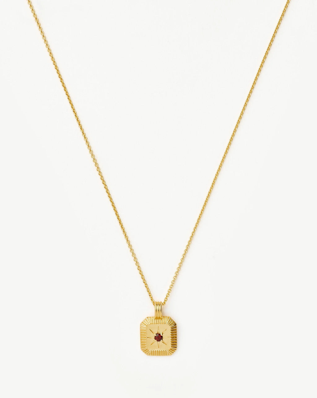 January Birthstone Pendant Necklace