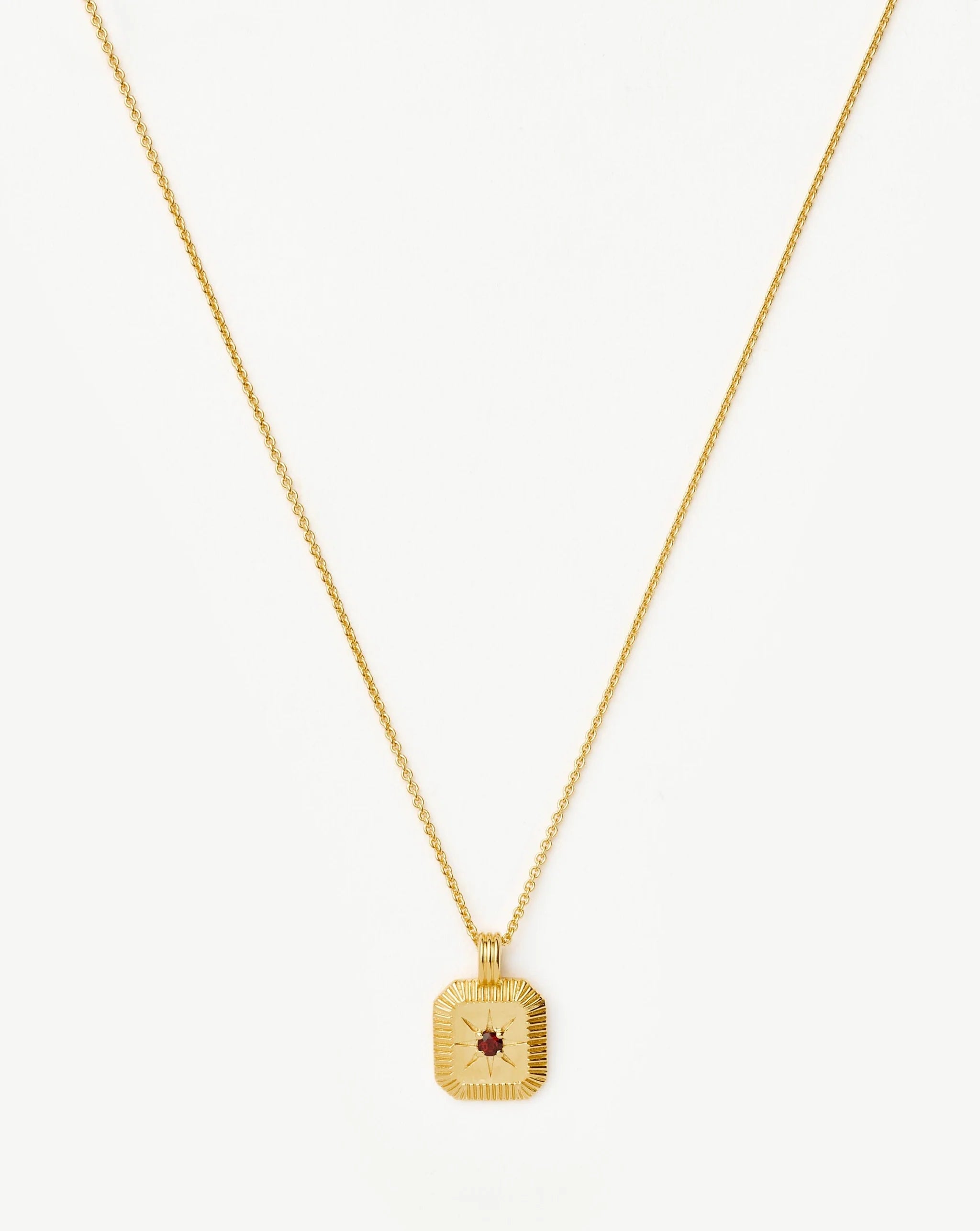 January Birthstone Pendant Necklace