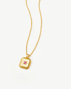 July Birthstone Pendant Necklace