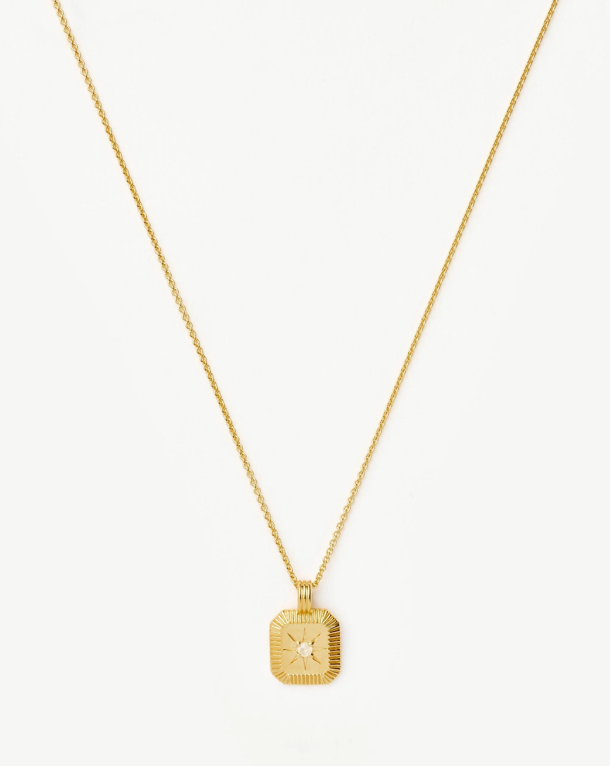 June Birthstone Pendant Necklace
