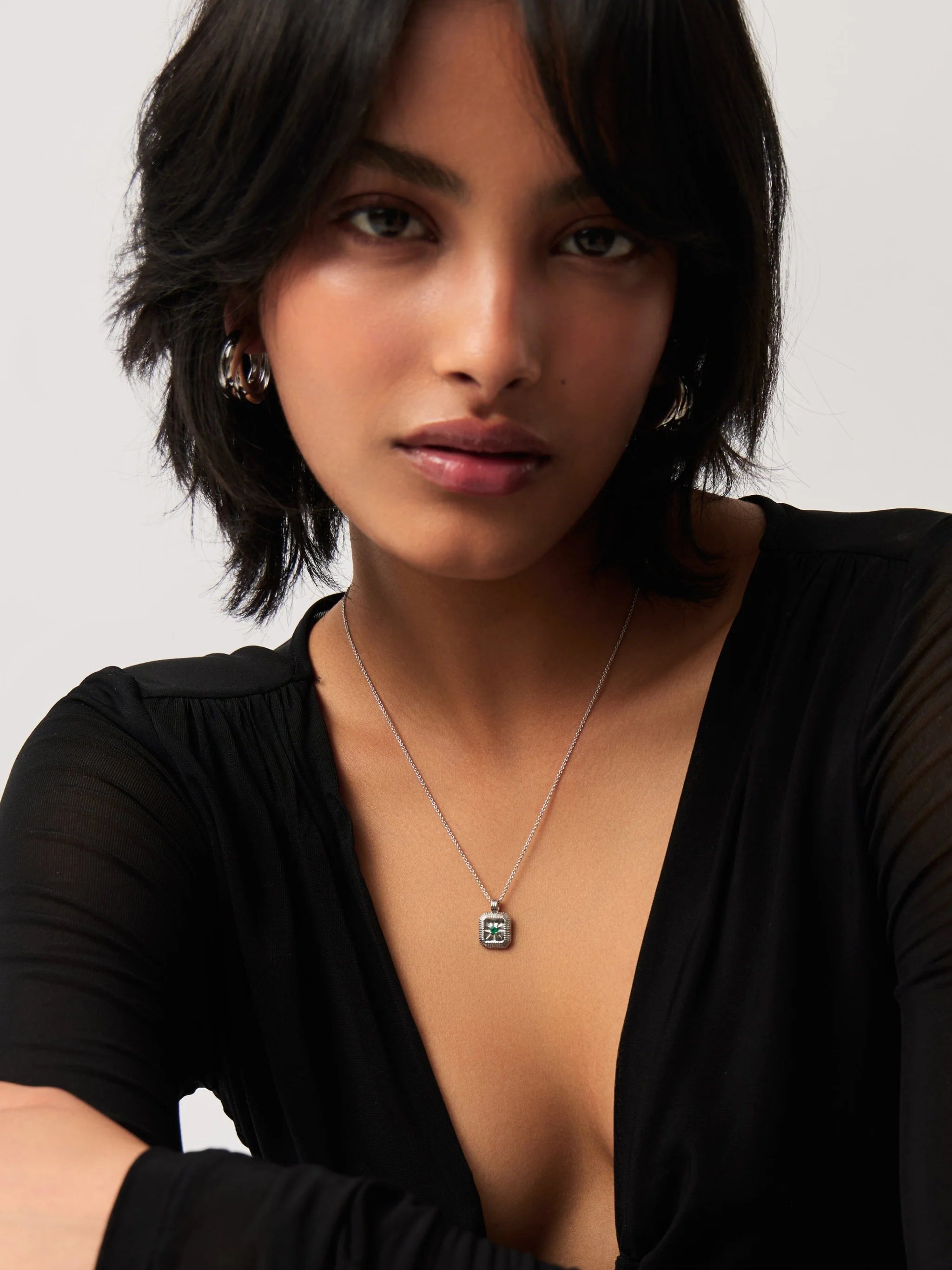 May Birthstone Pendant Necklace