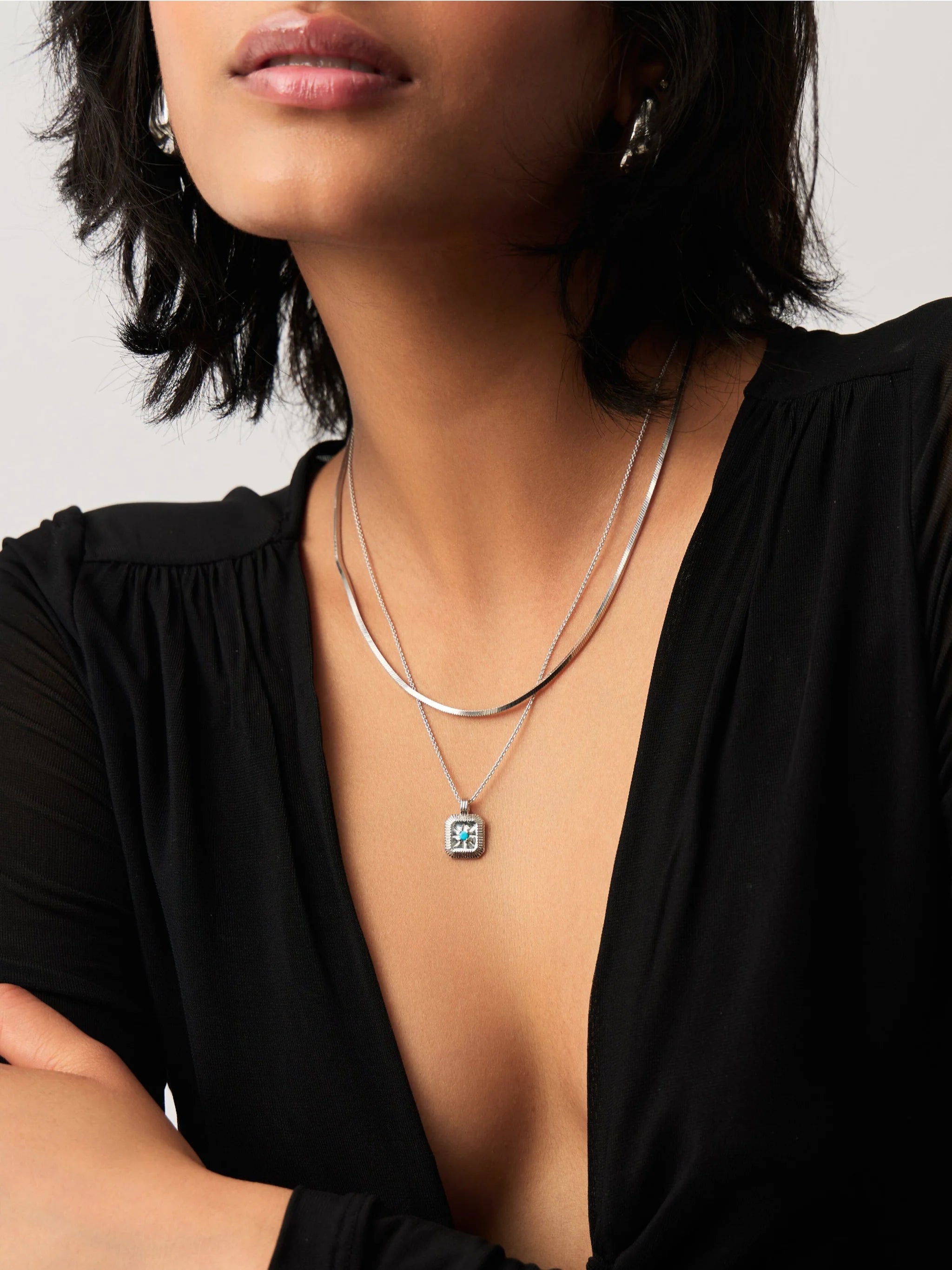 December Birthstone Pendant Necklace