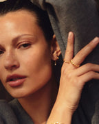 Tennis Charm Mini Hoop Earrings